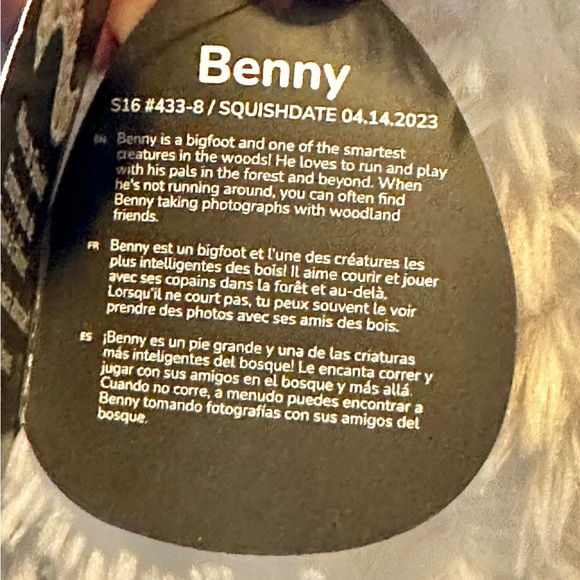 Squishmallow BENNY SNOWMAN BIGFOOT 16 Inch SELECT SERIES Plush!  LAST ONE! - Picture 5 of 5